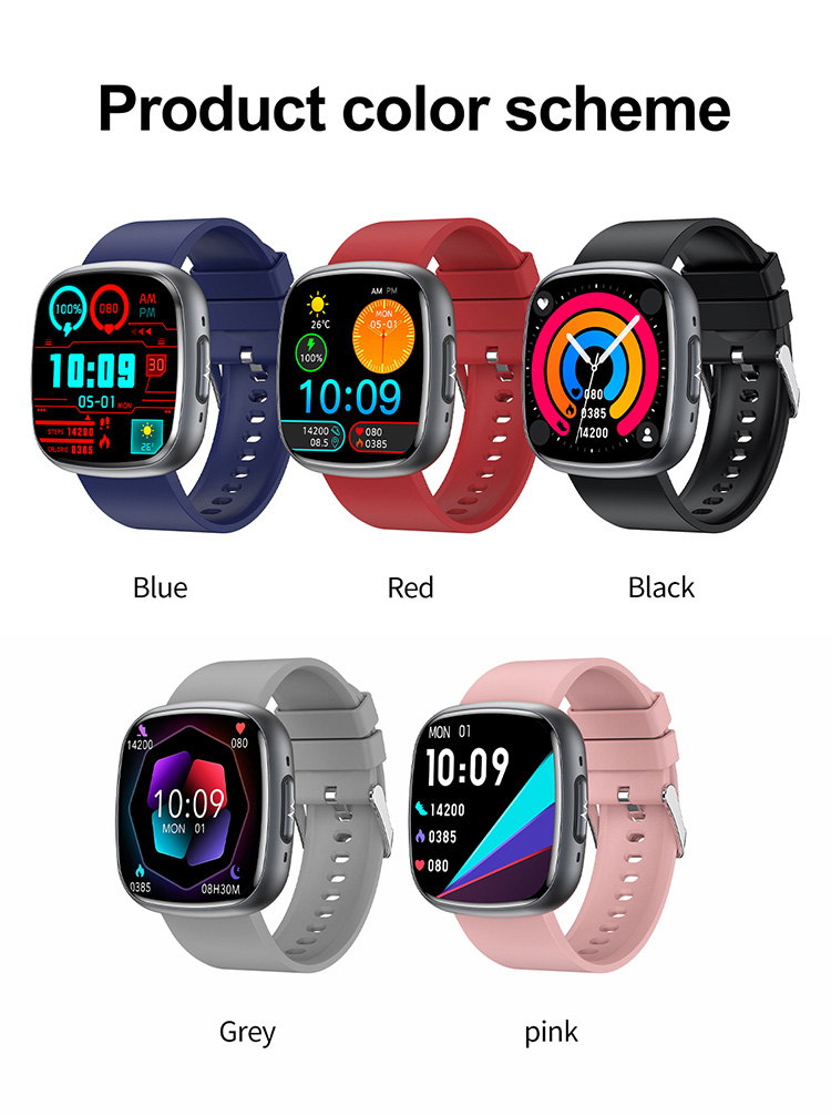 ET593 Smart Watches, Smart Watch ET593, ecg watch smart, et593 smart watch, Smart Watch Square, Health Smart Watch, ECG Smartwatch, IP68 Smart Watch